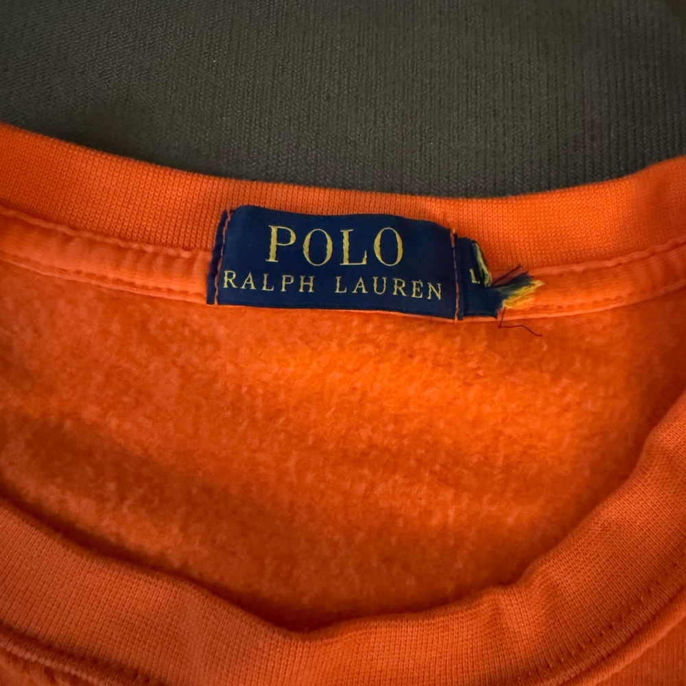 Ralph Lauren Bright Orange Crewneck - Picture 2 of 2